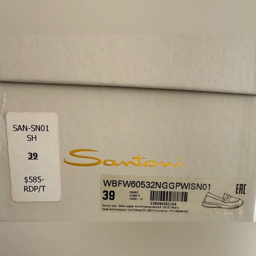 Santoni shearling lined Loafer/Sneaker - Picture 4 of 4